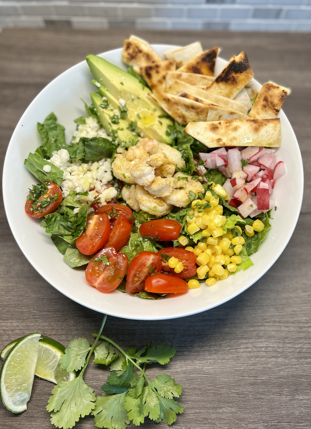 Tequila Shrimp Taco Salad