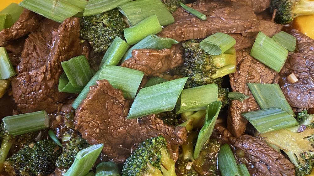 Beef and Broccoli in a Wok
