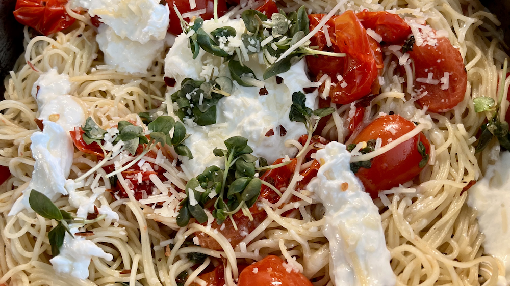 Burst Tomato Burrata Pasta