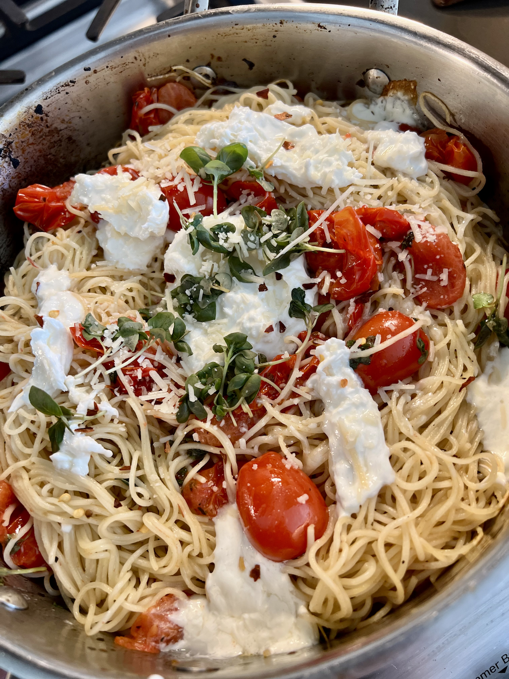 Burst Tomato Burrata Pasta