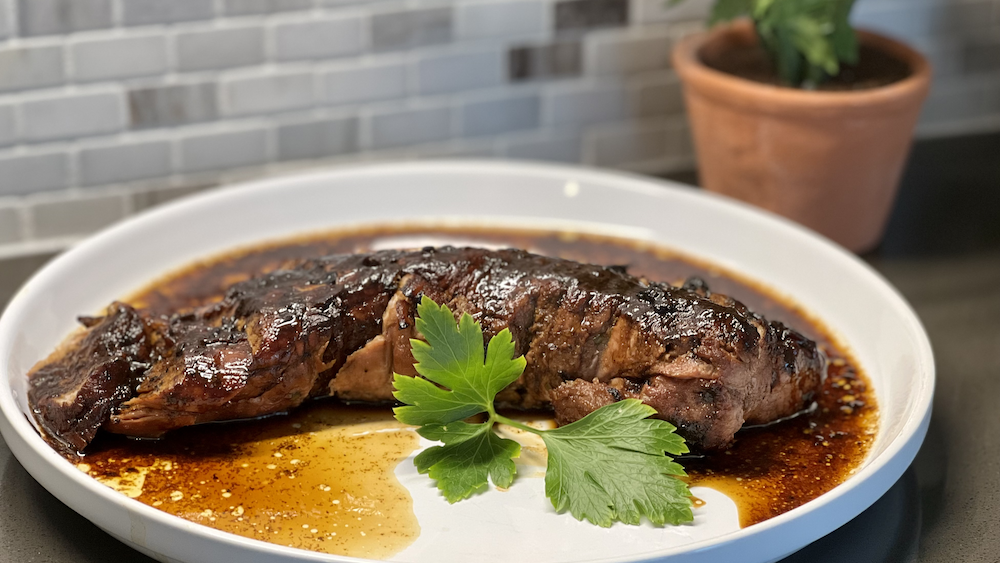 Honey and Chive Glazed Pork