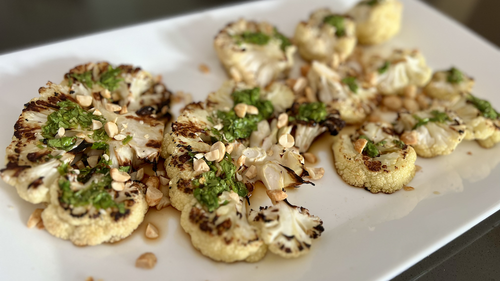 Grilled Thai-Inspired Cauliflower Steak
