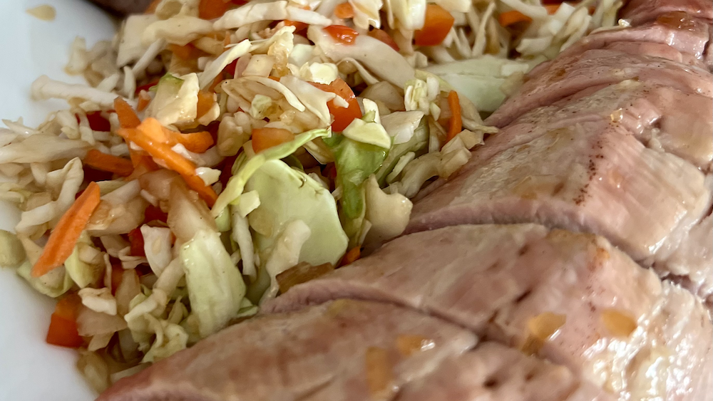 Image of Beer Glazed Pork with Spicy Ale Slaw