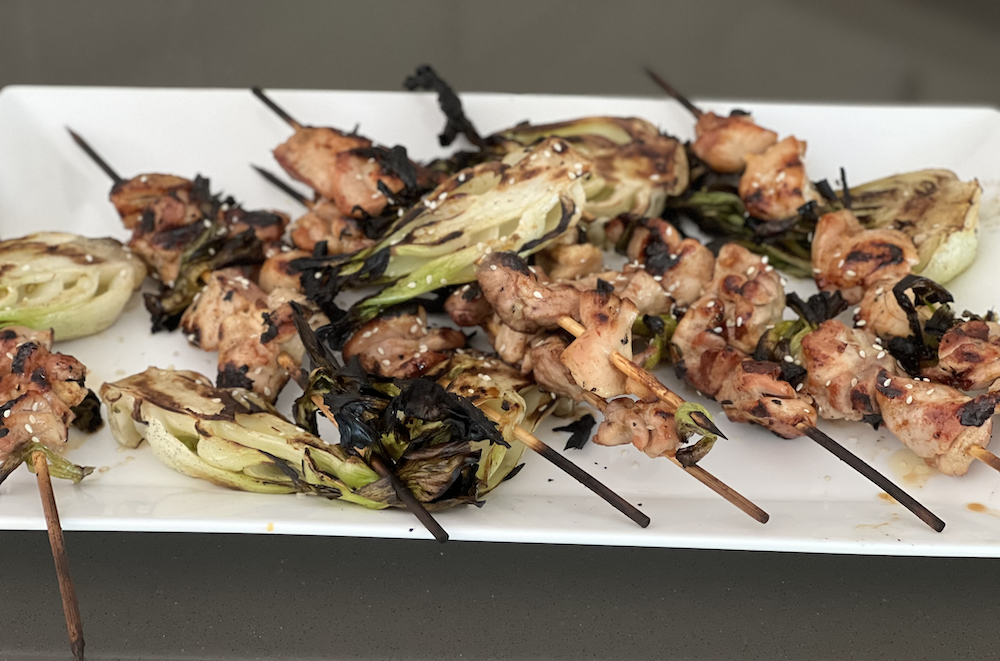Asian Grilled Chicken Kebabs