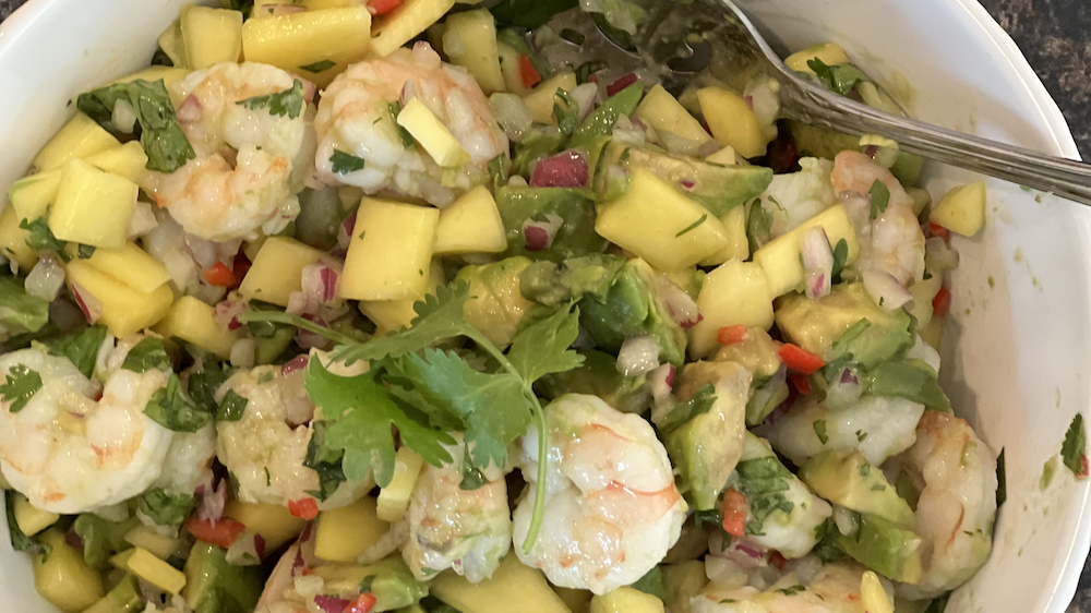 Image of Cilantro Lime Shrimp with Mango Salsa