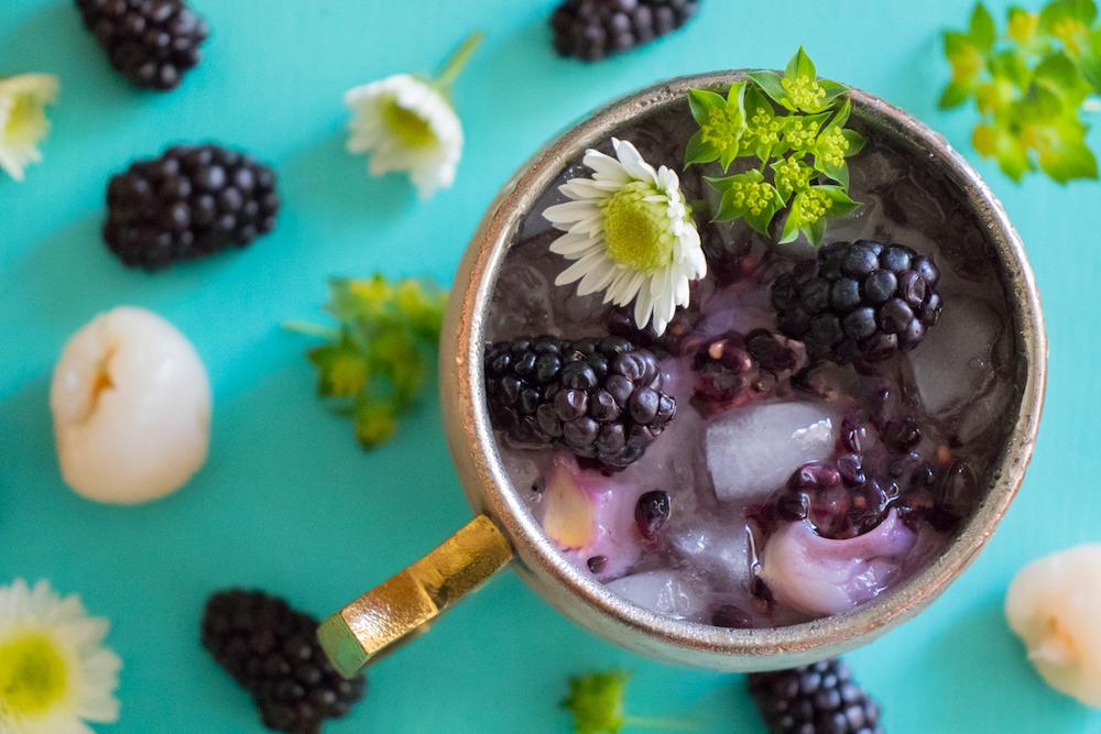 Peach Blackberry Wine Punch