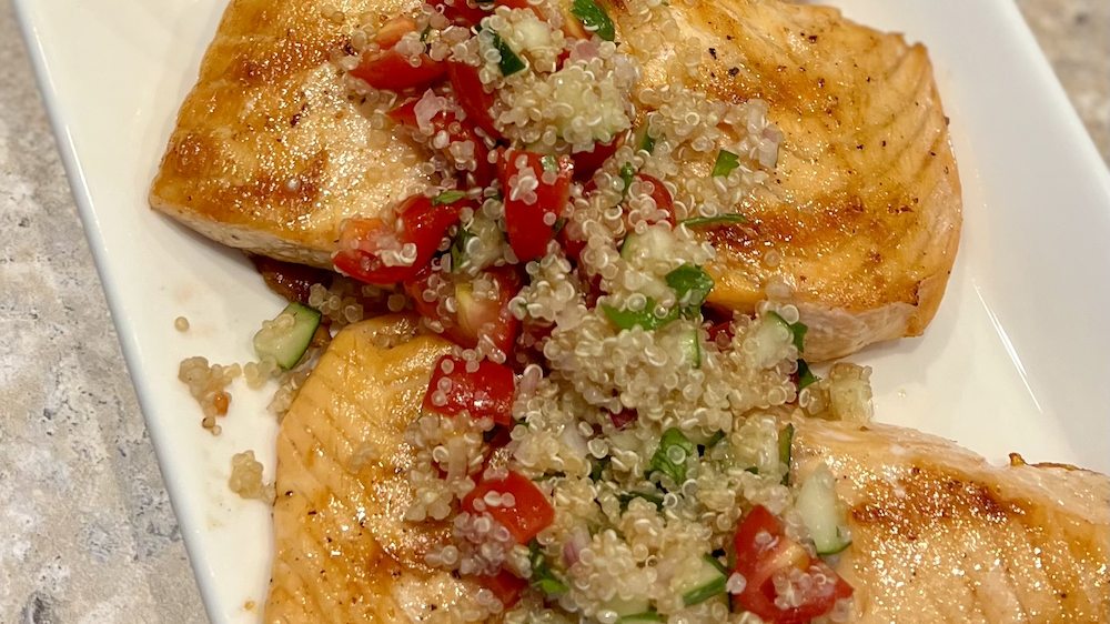Grilled Salmon with Quinoa