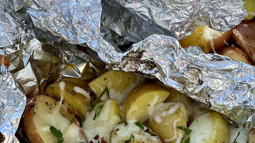 Image of Grilled Potato Foil Packet