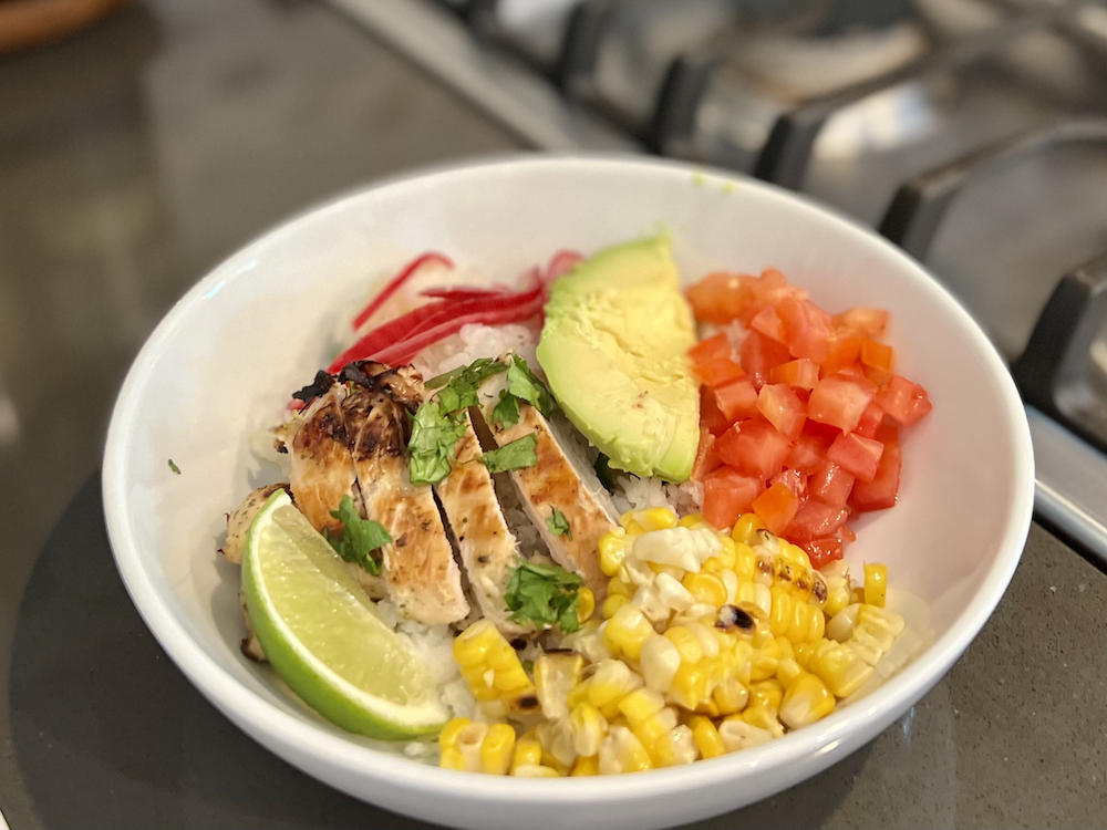 Summer Chicken Rice Bowl