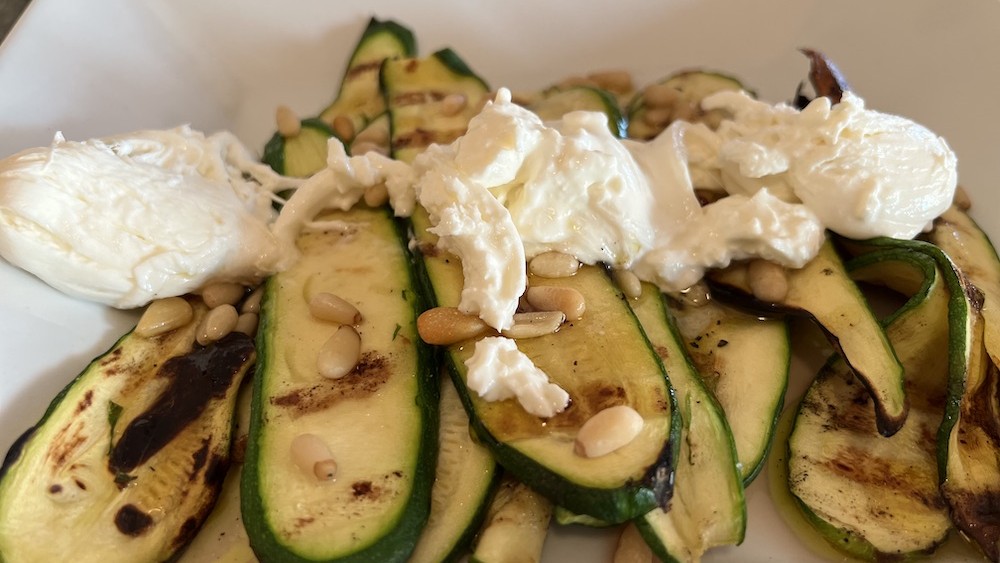 Image of Grilled Zucchini with Burrata