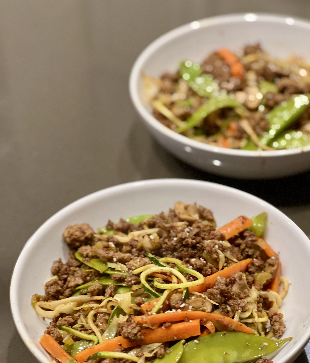 Pork Chow Mein with Zoodles