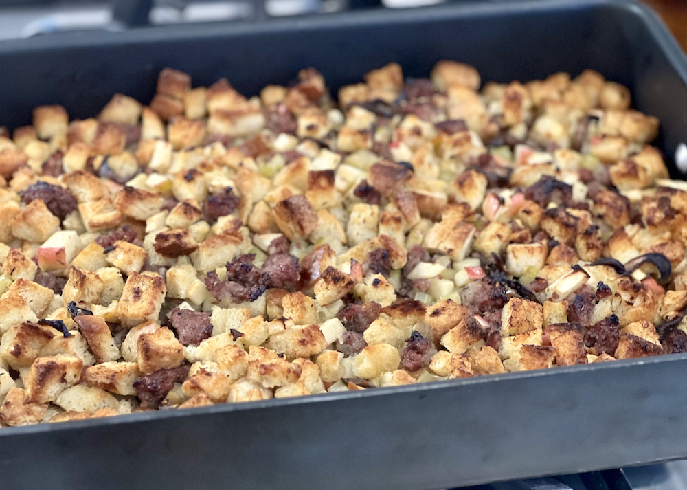 Sausage, Apple, Mushroom Stuffing