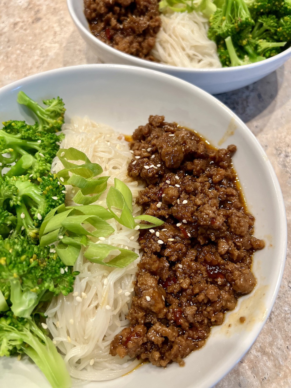 Turkey Broccoli with Rice Noodles