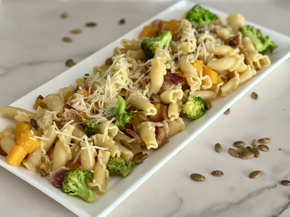Pumpkin Pasta with Pancetta
