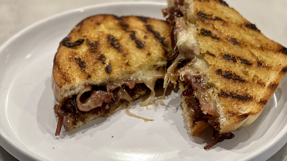 Image of Gouda, Bacon and Caramelized Onion Grilled Cheese