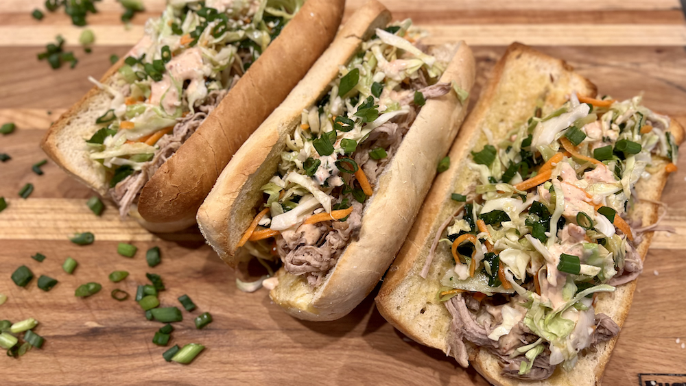 Sesame Pulled Pork Sandwich