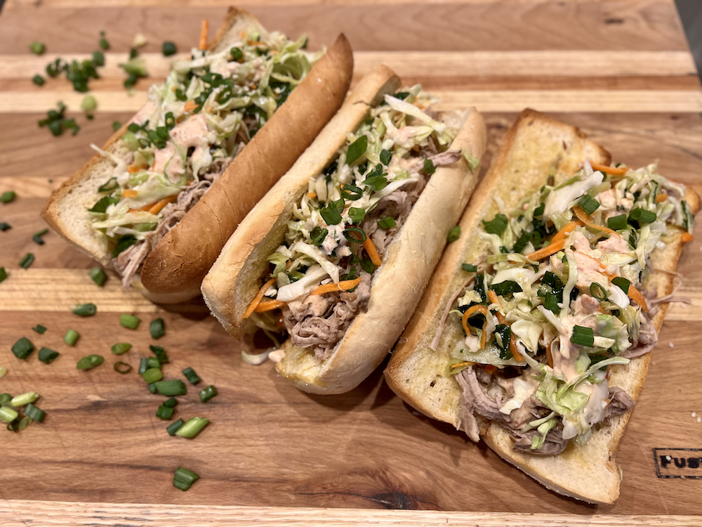 Sesame Pulled Pork Sandwich