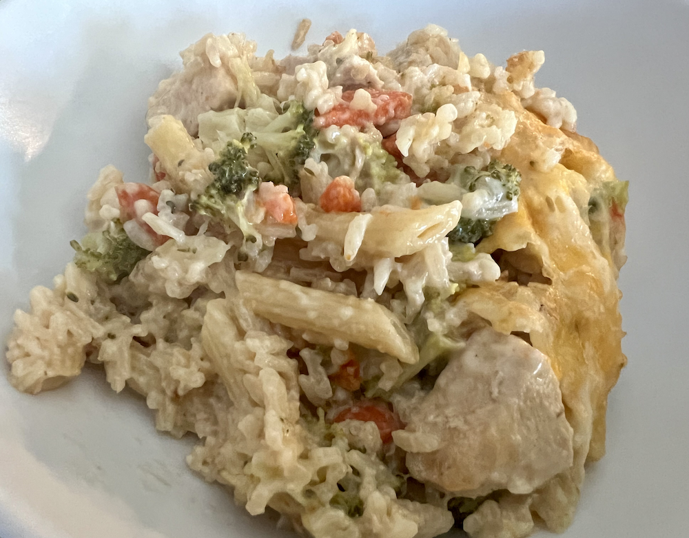 Broccoli Cheddar Chicken and Rice Casserole