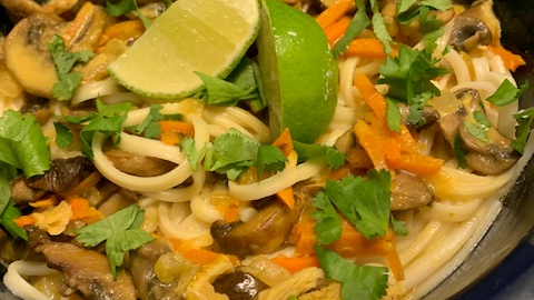 Image of Mushroom Curry Udon Bowl