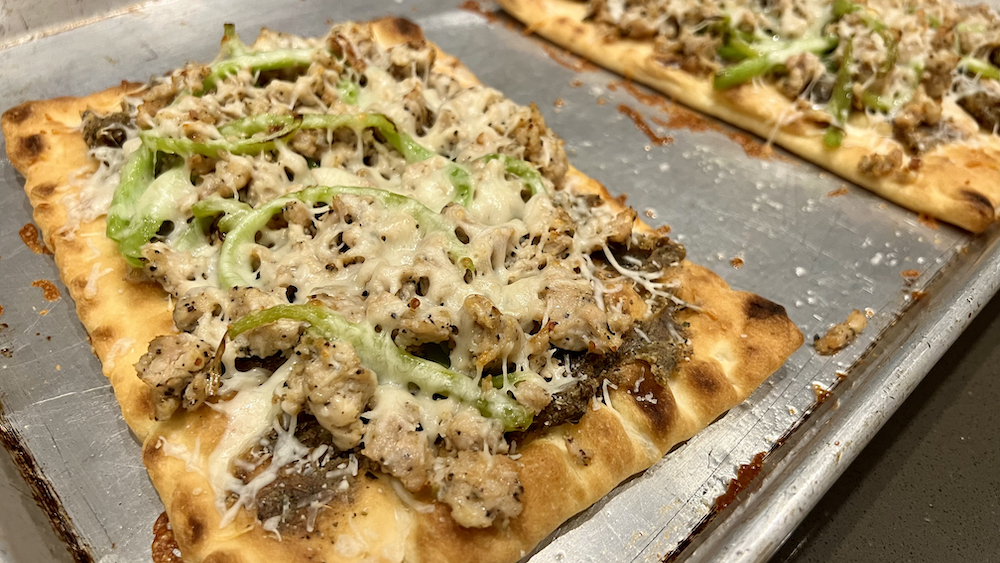Chicken and Pepper Flatbread