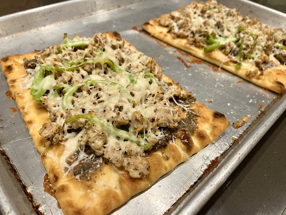 Chicken and Pepper Flatbread