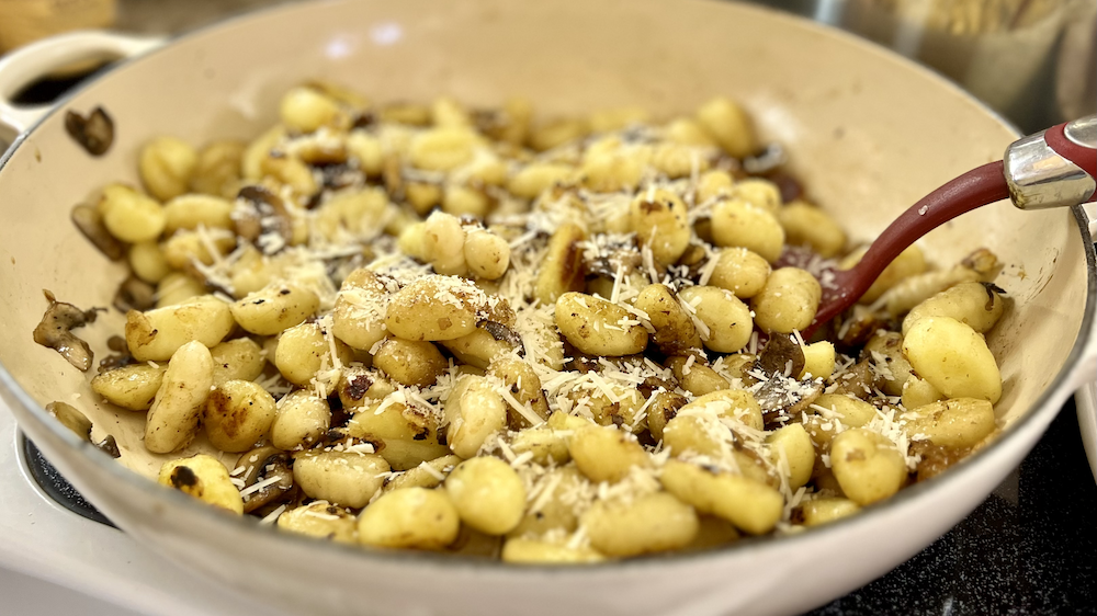 Crispy Gnocchi and Mushrooms