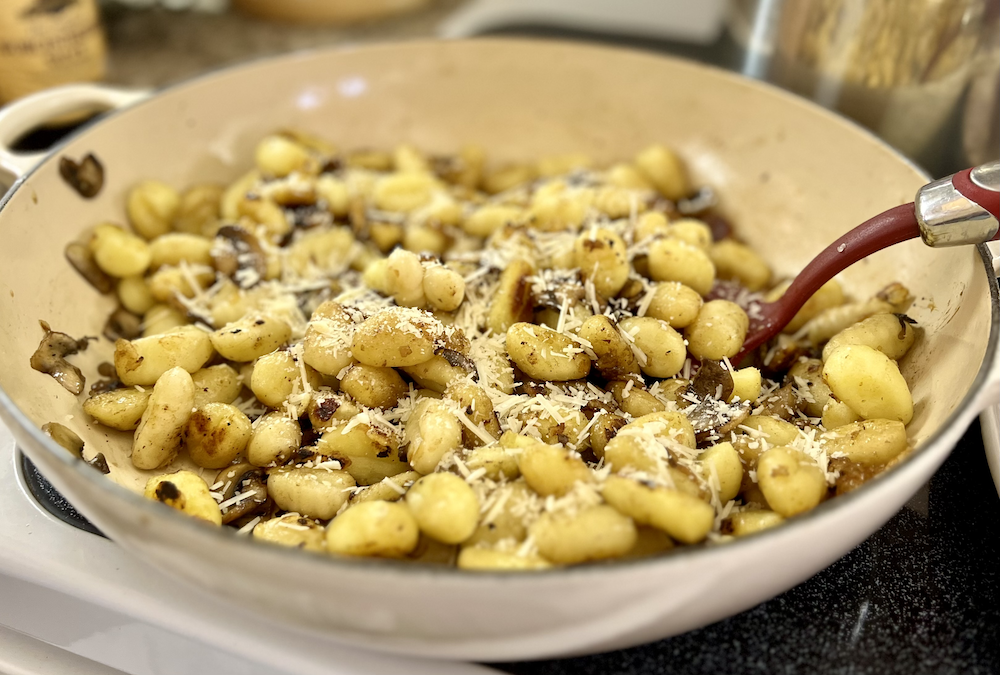 Crispy Gnocchi and Mushrooms