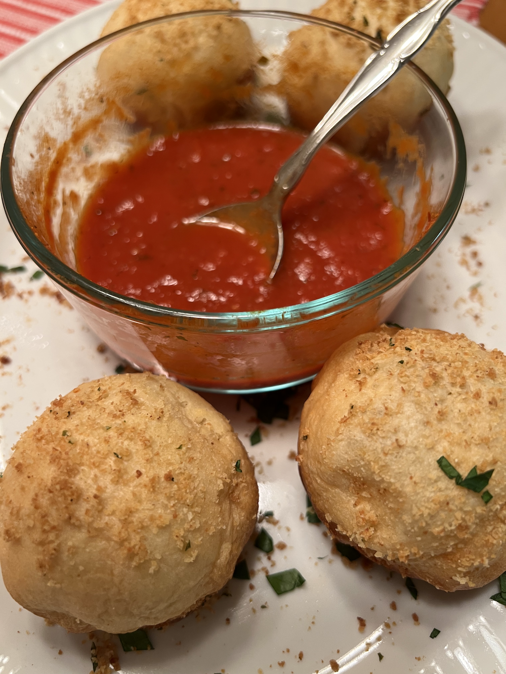 Cheesy Meatball Bombs