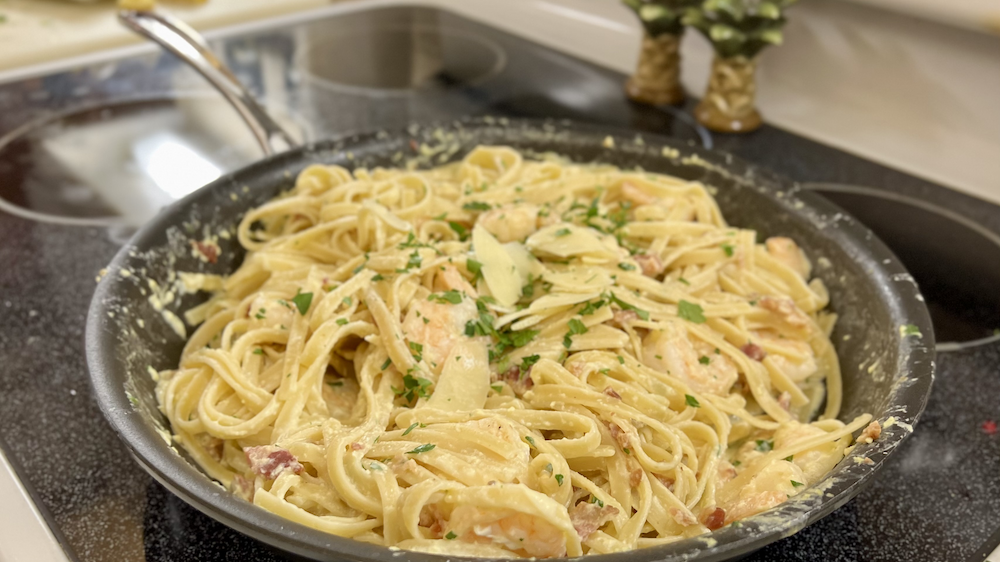 Shrimp Carbonara