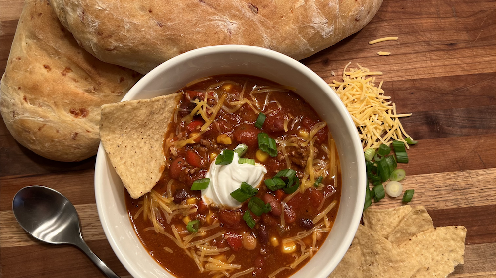 3 Bean and Corn Chili