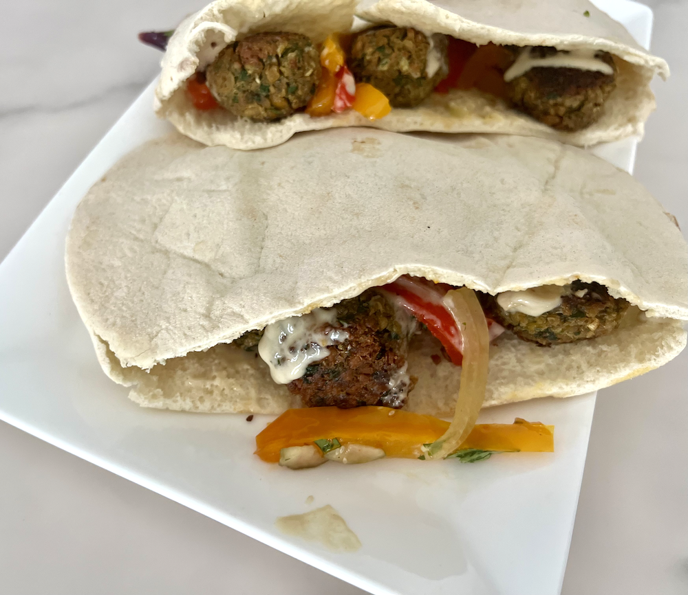 Baked Falafel Sandwich