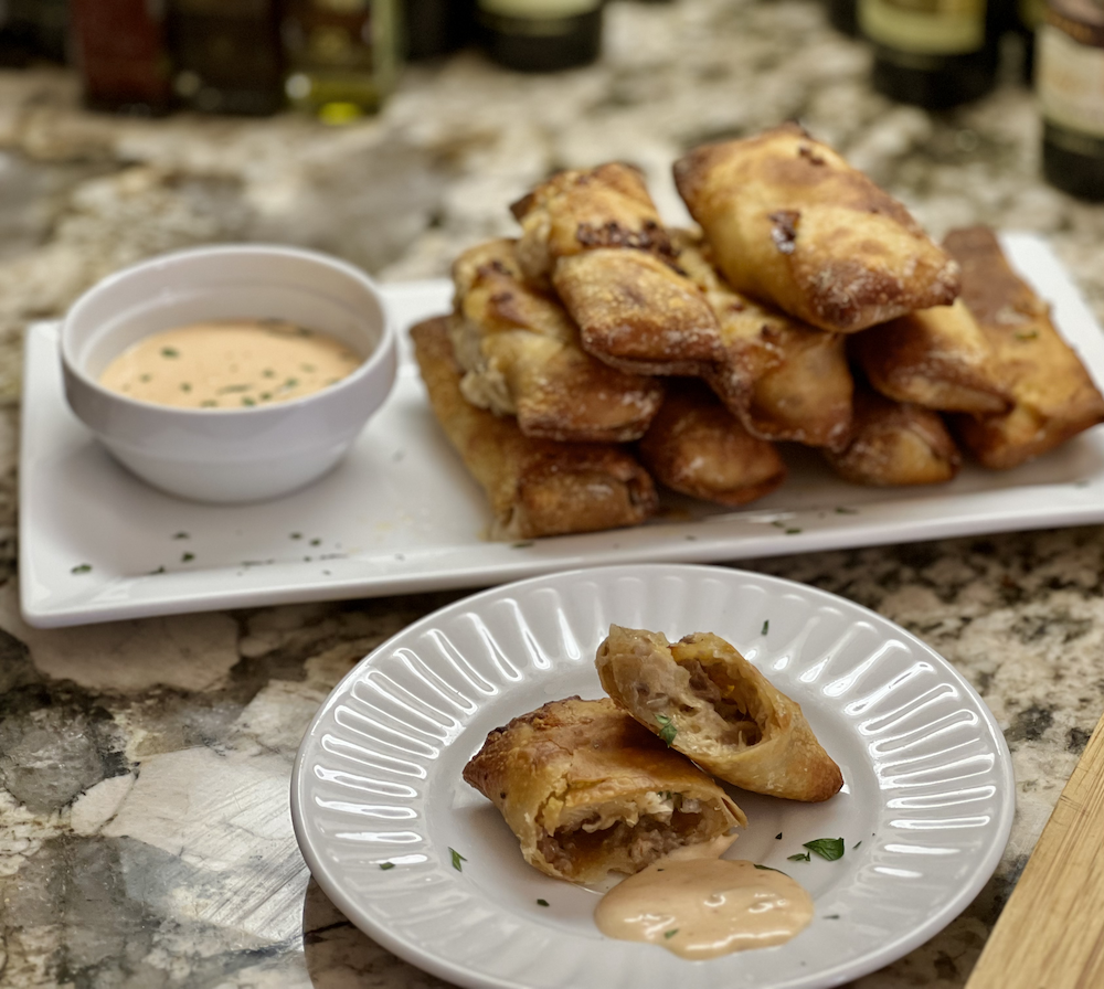Reuben Egg Rolls