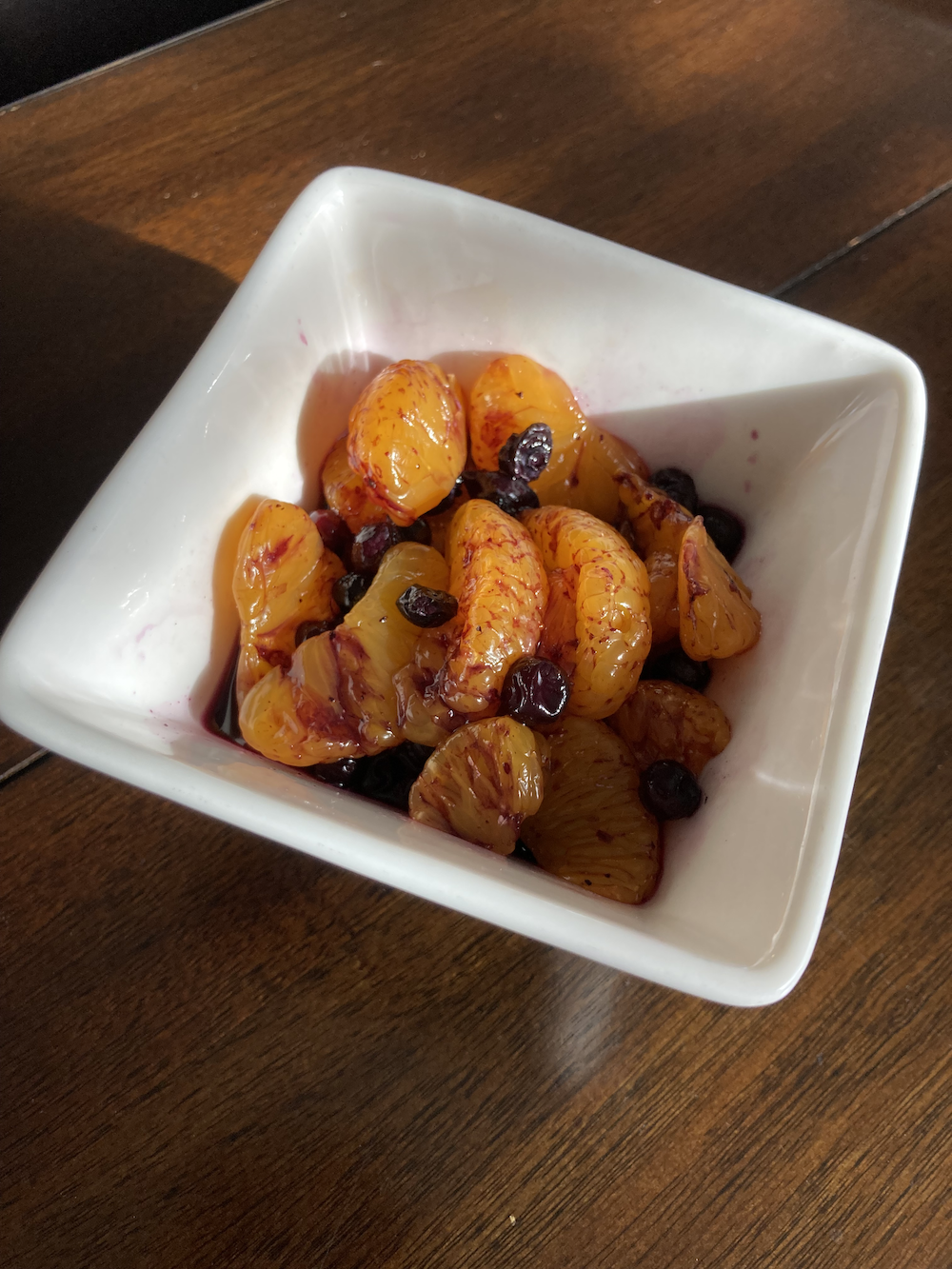 Mandarin Oranges and Blueberry Tango