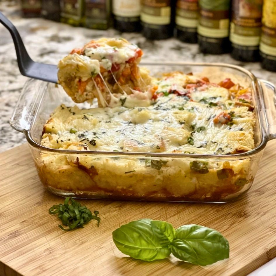 Basil Vegetable Strata