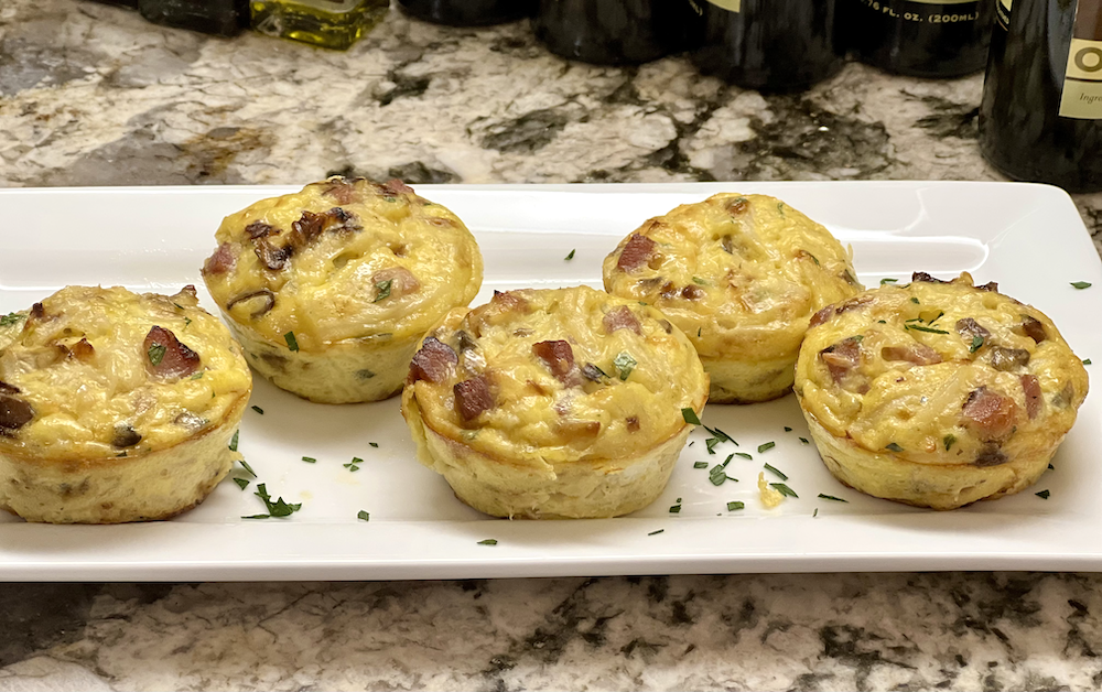 Ham and Swiss Breakfast Muffins