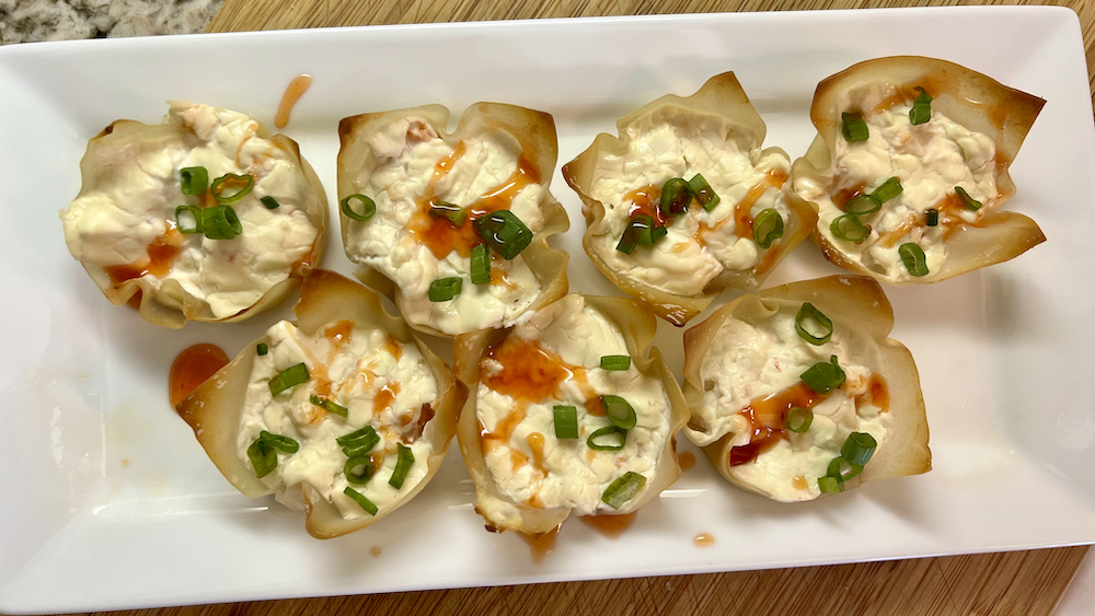 Shrimp Cream Cheese Wonton Cups