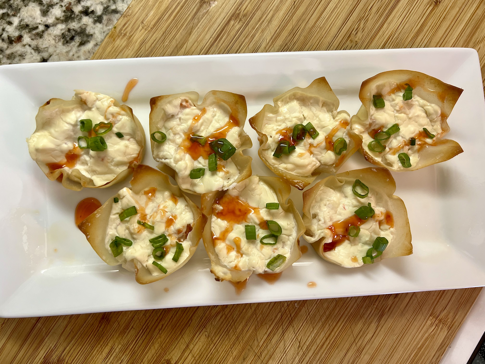Shrimp Cream Cheese Wonton Cups