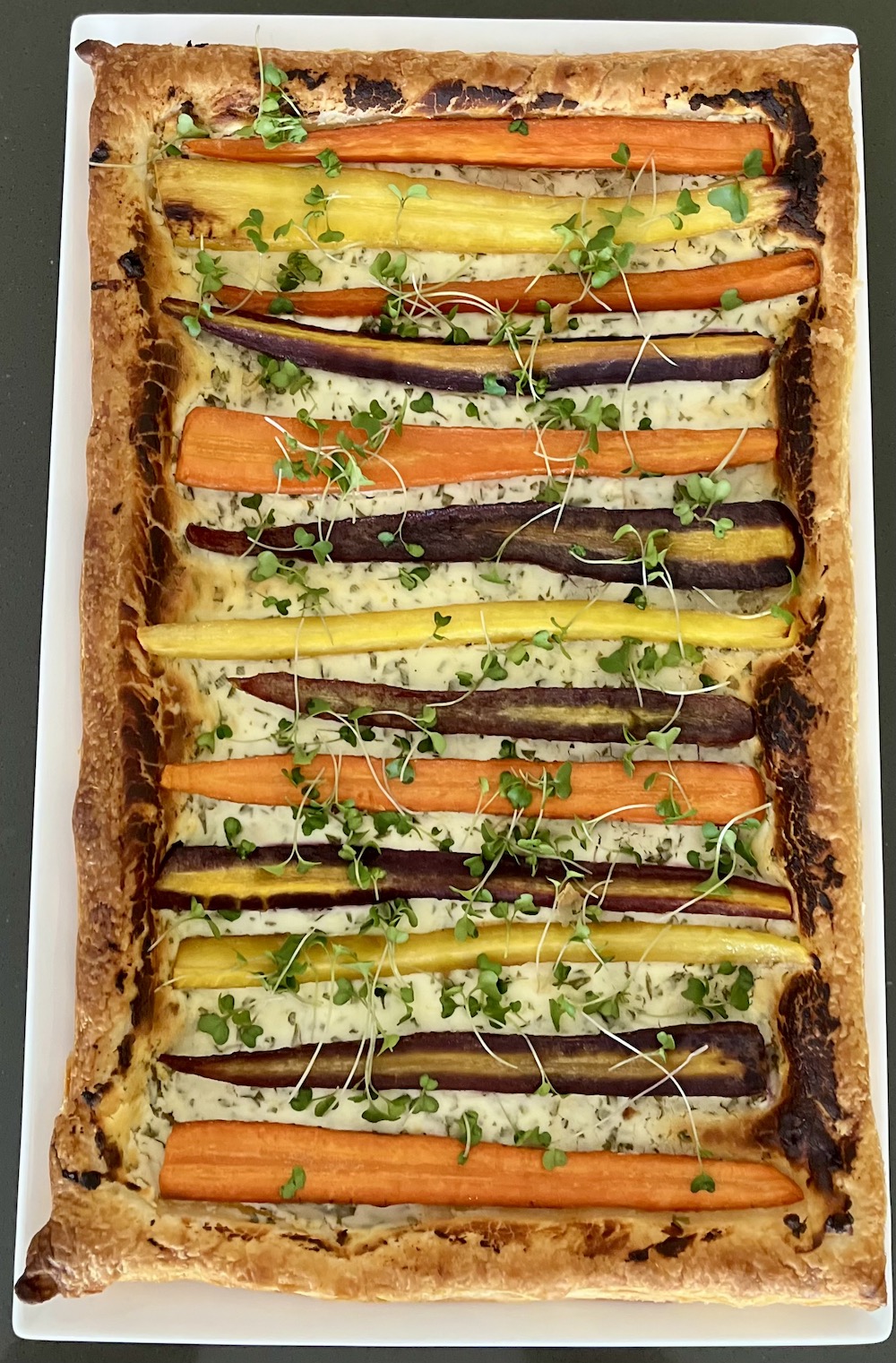 Carrot Puff Pastry Tart