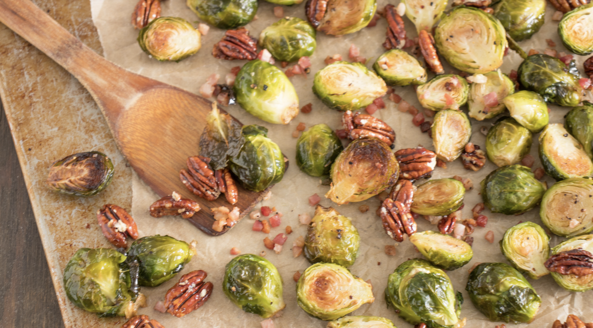 Brussels Sprouts and Pancetta with Walnuts