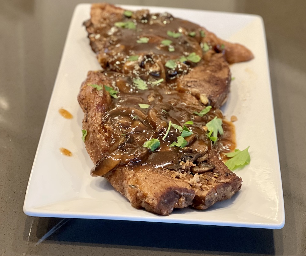 Round Steak with Mushrooms