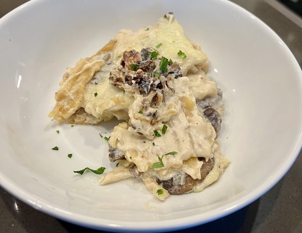 Stovetop Mushroom Lasagna