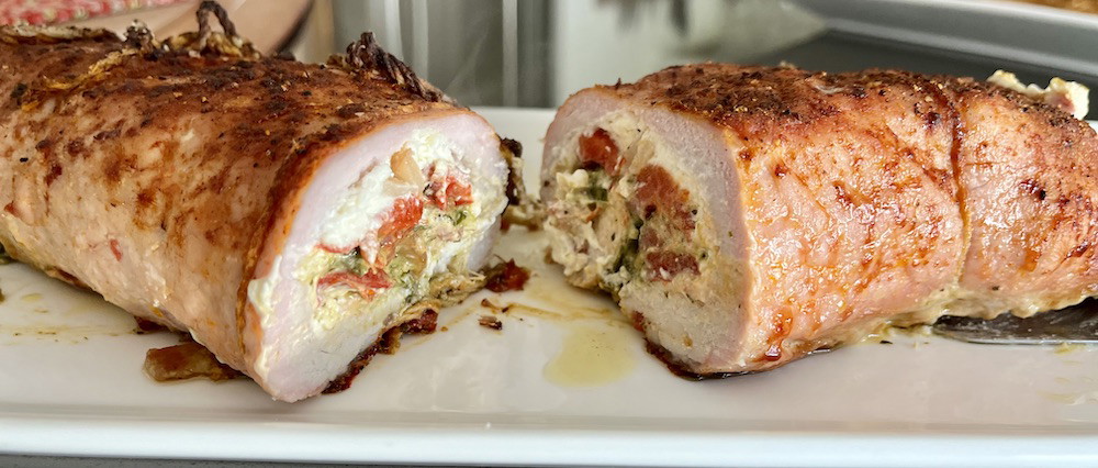 Spinach Stuffed Pork Tenderloin