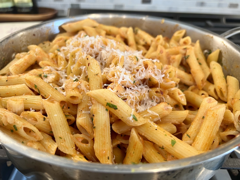 Light Creamy Penne Pasta