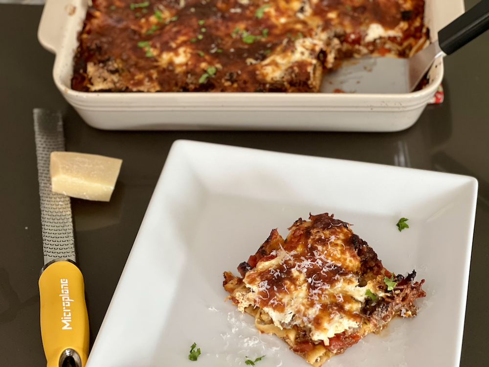 Three Cheese Sausage Lasagna