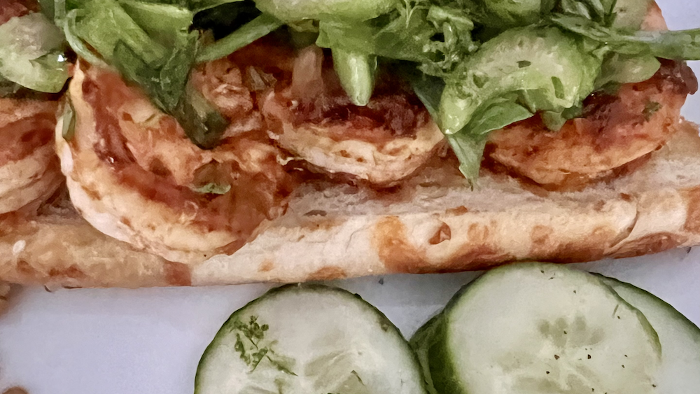 Image of Shrimp Rolls with Cucumber Salad