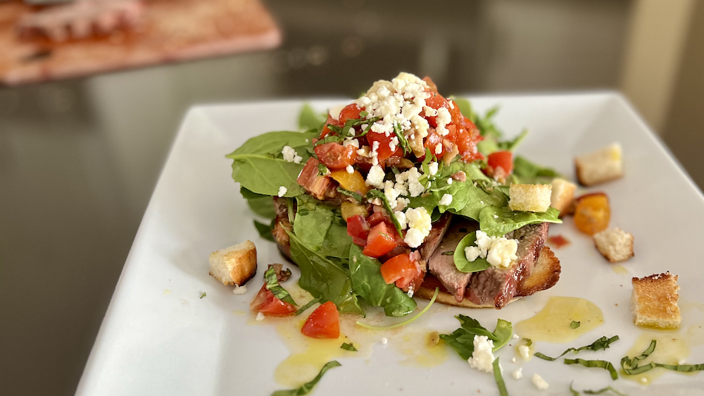 Grilled Steak Bruschetta Salad