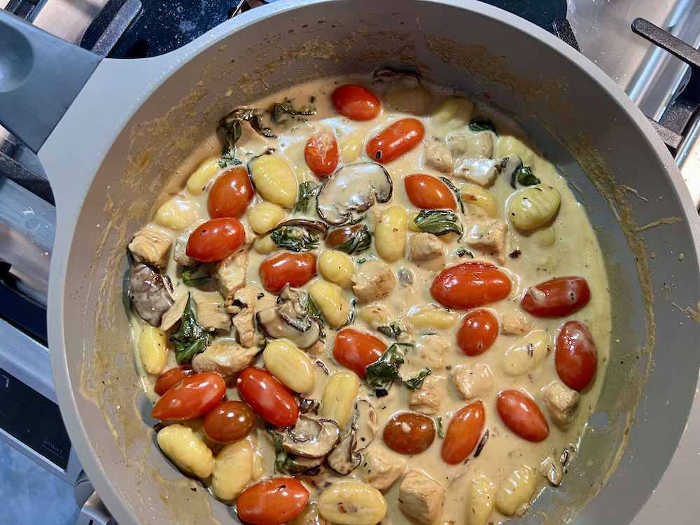 Skillet Creamy Chicken and Gnocchi