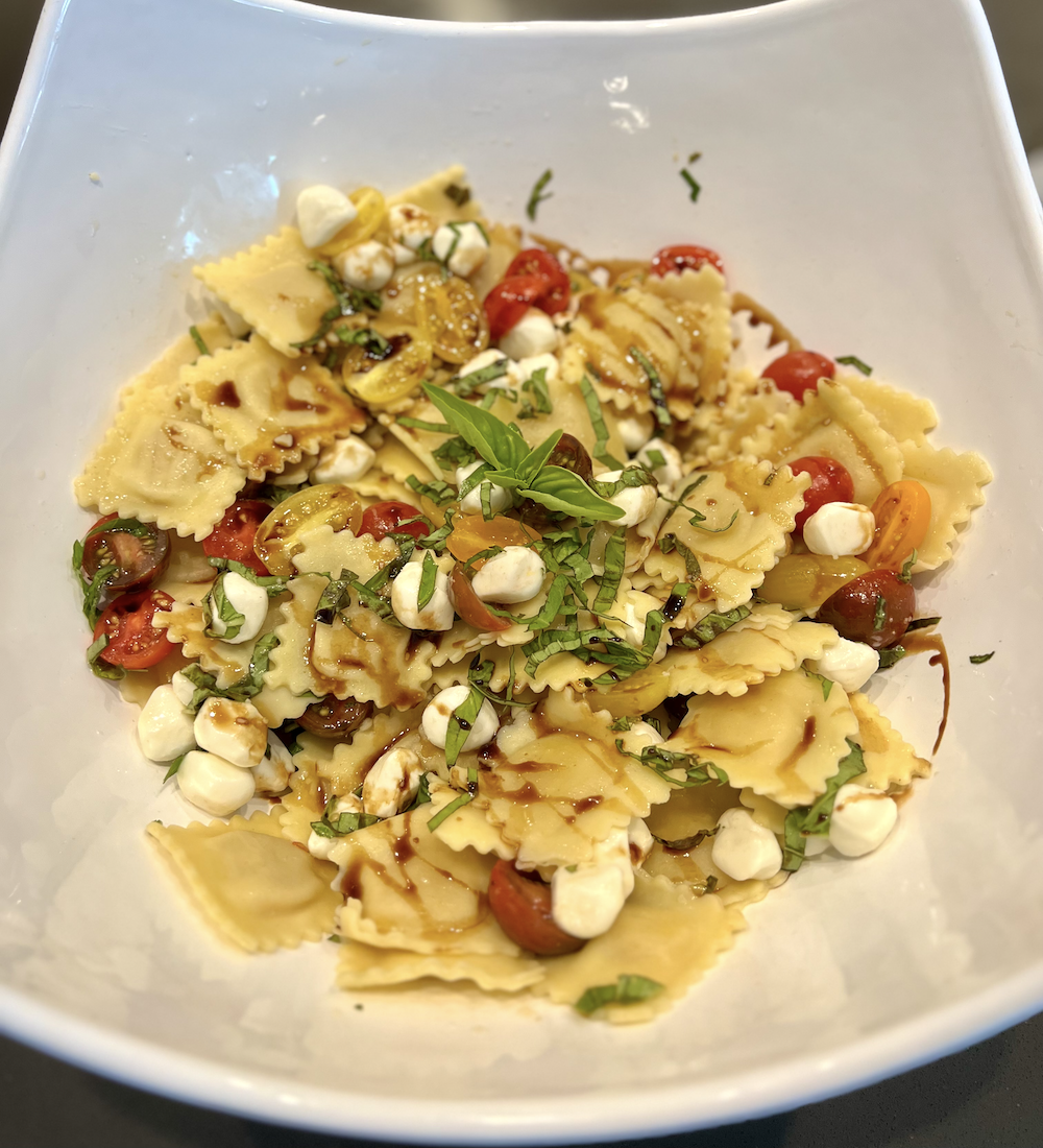 Ravioli Caprese Salad