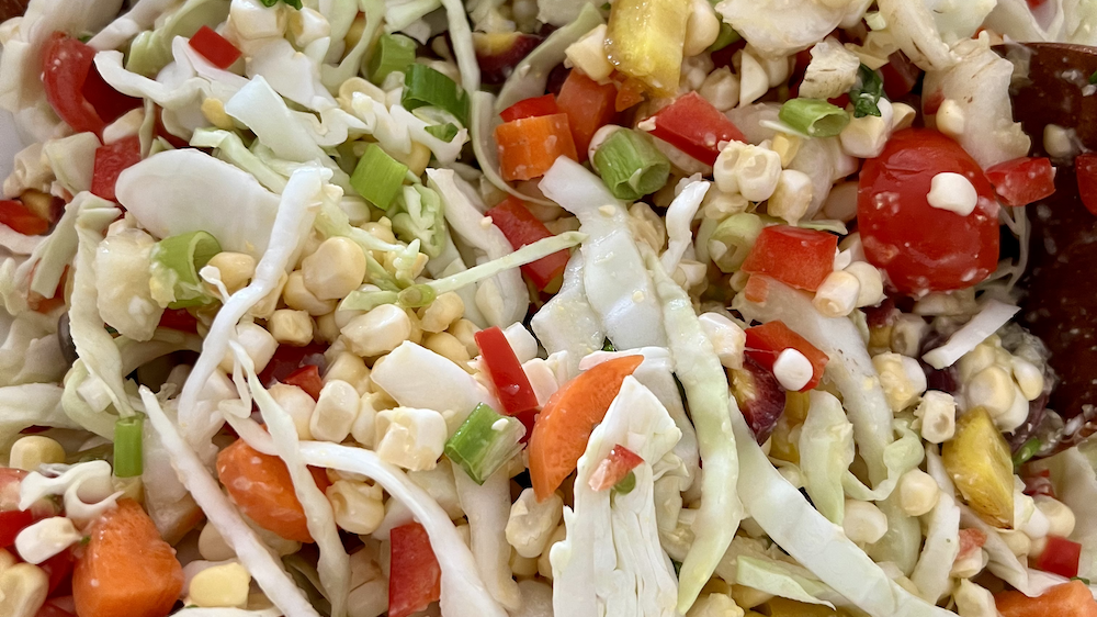 Summer Market Salad with Corn Vinaigrette