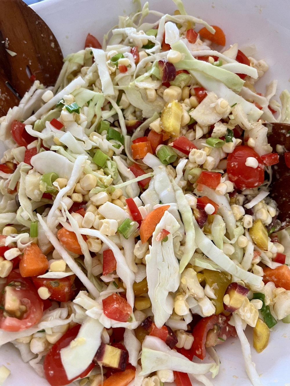 Summer Market Salad with Corn Vinaigrette
